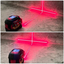 Load image into Gallery viewer, Laser Tape Measure 3 in 1 with Laser Level Crosshairs |196ft/60m Laser Distance+16ft/5m AutoLock Tape |Backlit LCD Display (Ft/Inch/M/mm) |for DIY,Construction, Interior Design (Red)_4

