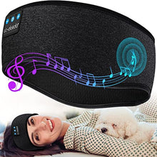 Load image into Gallery viewer, LC-dolida Sleep Headphones Headband Bluetooth 5.4, Headband Earphones Wireless with USB C Charge Port, Sleep Mask for Sleeping, Sports, Gifts, Workout, Jogging, Yoga, Insomnia, Air Travel, Meditation, Black_1

