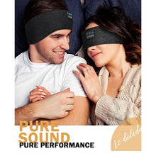 Load image into Gallery viewer, LC-dolida Sleep Headphones Headband Bluetooth 5.4, Headband Earphones Wireless with USB C Charge Port, Sleep Mask for Sleeping, Sports, Gifts, Workout, Jogging, Yoga, Insomnia, Air Travel, Meditation, Black_8136
