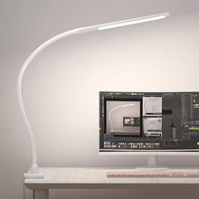 Load image into Gallery viewer, LED Desk Lamp With Clamp, 10W Gooseneck Lamps Touch Control,Swing Arm Clamp Lamp, Architect Clamp Desk Lamp Dimmable,Nail Lamp for Desk Table (White)_1
