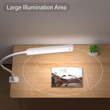 Load image into Gallery viewer, LED Desk Lamp With Clamp, 10W Gooseneck Lamps Touch Control,Swing Arm Clamp Lamp, Architect Clamp Desk Lamp Dimmable,Nail Lamp for Desk Table (White)_7946
