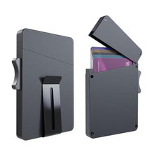 Load image into Gallery viewer, LEDONGUS Card Holder Wallet for Men - RFID Blocking Metal, Black_1
