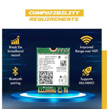 Load image into Gallery viewer, Legacy M.2 WiFi 5 Card for Intel 9260NGW with Bluetooth 5.1 Up to 1.73Gbps, GreenWhite_7504
