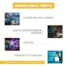 Load image into Gallery viewer, Legacy M.2 WiFi 5 Card for Intel 9260NGW with Bluetooth 5.1 Up to 1.73Gbps, GreenWhite_7505
