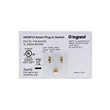 Load image into Gallery viewer, Legrand, Smart Plug, Smart Outlet, Apple Homekit, Quick Setup On iOS (iPhone or iPad), No Hub Required, HKRP10, White_1104
