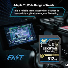 Load image into Gallery viewer, LEKUTAS 512GB SDXC UHS-I Memory Card SD Card - Up to 200MB/s Read Speed_857
