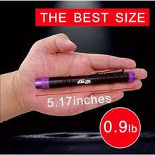 Load image into Gallery viewer, LELUOHQ Black Light, 365nm UV Flashlight, Portable LED Flashlight, Mini Light for Pet Urine Detection, Handheld UV Flashlight for Resin Pet Urine Nails Money Pack of 2, nmLong_4676
