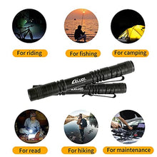 Load image into Gallery viewer, LELUOHQ Handheld Pen Flashlight 150 Lumens Lamp Clip Mini Pen Light Small Pocket Penlight (Long and Short) 1, White_4818
