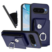 Load image into Gallery viewer, LEMAXELERS Wallet Case for Google Pixel 10 Pro XL with Card Slot Holder 360Rotation Ring Stand Snap Button Shockproof Protective Cover for Google Pixel 10 Pro XL. Blue YBK_1
