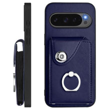 Load image into Gallery viewer, LEMAXELERS Wallet Case for Google Pixel 10 Pro XL with Card Slot Holder 360Rotation Ring Stand Snap Button Shockproof Protective Cover for Google Pixel 10 Pro XL. Blue YBK_2560

