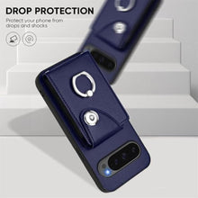 Load image into Gallery viewer, LEMAXELERS Wallet Case for Google Pixel 10 Pro XL with Card Slot Holder 360Rotation Ring Stand Snap Button Shockproof Protective Cover for Google Pixel 10 Pro XL. Blue YBK_1632
