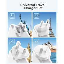 Load image into Gallery viewer, LENCENT Multiport International USB Wall Charger, 4 Port European Adapter, white_8095
