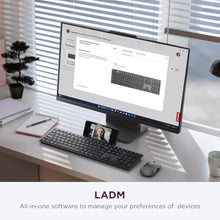 Load image into Gallery viewer, Lenovo 700 Modern Wireless Keyboard, 2.4 GHz Dongle &amp; Dual Bluetooth Connection, AES-128 Encryption, 36 Month Battery Life, Luna Grey, LunaGrey_667
