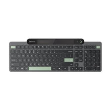 Load image into Gallery viewer, Lenovo 800 Self-Charging Bluetooth Keyboard, Uses Ambient Light for Charging, Bluetooth 5.1, Supports 3 Devices, Battery Free, Wireless, Grey_1
