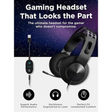 Load image into Gallery viewer, Lenovo Legion H500 PRO 7.1 Surround Sound Gaming Headset, Noise-Cancelling Mic, Memory Foam &amp; PU Leather Earcups, Stainless Steel Headband, PC, PS4, Xbox One, Nintendo Switch, GXD0T69864, Black_7024
