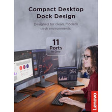 Load image into Gallery viewer, Lenovo ThinkPad Thunderbolt 5 Smart Dock 7500, 120Gbps Data Transfer, 180W Power Delivery, Multiple Display Support, 2.5Gbps Ethernet, Black, EclipseBlack_219
