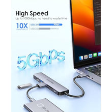 Load image into Gallery viewer, LENTION Dual HDMI MST USB C Hub, 4K@60Hz, 100W PD, 2 USB 3.0, Card Reader, SpaceGray_97

