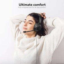 Load image into Gallery viewer, LEVN Headset with Mic, USB Headset with Microphone for PC, Headphones with Mic for Pc with Noise Canceling Microphone for Laptop, USB Headphones for Work from Home/Call Center/Open Office, Black_7514
