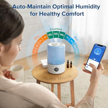 Load image into Gallery viewer, LEVOIT Dual 200S Smart Humidifiers for Bedroom, Top Fill, Customize Humidity for Home, Baby Nursery &amp; Plants with Humidistat, Essential Oil Diffuser, Schedule, Timer, APP &amp; Voice Control, 3L, Blue_42
