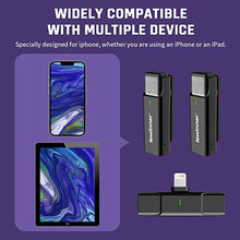 Load image into Gallery viewer, Lewinner Wireless Microphone Set, 2 Transmitters &amp; 1 Receiver, Bluetooth, Ideal for Interviews, With Storage Box, Black_788
