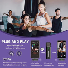 Load image into Gallery viewer, Lewinner Wireless Microphone Set, 2 Transmitters &amp; 1 Receiver, Bluetooth, Ideal for Interviews, With Storage Box, Black_789
