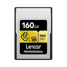 Load image into Gallery viewer, Lexar 160GB Professional CFexpress Type A Gold Series Memory Card, Up to 900MB/s Read, Cinema-Quality 8K Video, Rated VPG 400 (LCAGOLD160G-RNENG)_1
