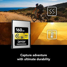 Load image into Gallery viewer, Lexar 160GB Professional CFexpress Type A Gold Series Memory Card, Up to 900MB/s Read, Cinema-Quality 8K Video, Rated VPG 400 (LCAGOLD160G-RNENG)_2435
