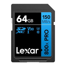 Load image into Gallery viewer, Lexar Blue Series High-Performance 800x SDHC/SDXC UHS-I Memory - 64GB, Card, Clear_1

