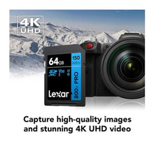 Load image into Gallery viewer, Lexar Blue Series High-Performance 800x SDHC/SDXC UHS-I Memory - 64GB, Card, Clear_1952
