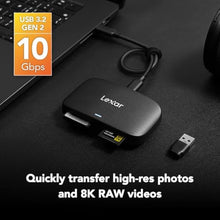 Load image into Gallery viewer, Lexar Professional CFexpress Type B / SD USB 3.2 Gen 2 Reader, Transfer Speeds Up To 10Gbps, Designed for CFexpress Type B and SD Cards (LRW520U-RNBNG), Black_873
