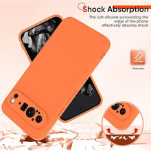 Load image into Gallery viewer, LeYi for Google Pixel-9-Pro-XL Case 6.8inch: (Not Fit 9/ 9Pro) with 2PCS Screen Protector, Soft Liquid Silicone Microfiber Lining, Shockproof Protective Case for Pixel 9 Pro XL, Orange_130
