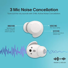 Load image into Gallery viewer, LG xboom Buds by will.i.am, xboom Signature Sound by will.i.am with Graphene Drivers, 3 Mic Active Noise Cancellation, Up to 30 Hours of Battery, IPX4 Water Resistant, White_7225
