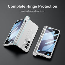 Load image into Gallery viewer, Libeagle Compatible with Samsung Galaxy Z Fold 5 Case, Include Capacitance Pen &amp; S Pen Holder, Detachable Hinge Protection, Built in Screen Protector, Magnetic Stand, Thin &amp; Slim Cover 5G 2023-Silver_1653
