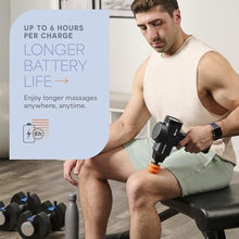 Load image into Gallery viewer, Lifepro Massage Gun - Percussion Muscle Massager for Athletes with 8 Massage Heads and 5 Speed Settings - Deep Tissue Back and Muscle Massage Gun for Recovery, Black_8055
