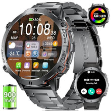 Load image into Gallery viewer, LIGE Men's 1.73" AMOLED 900mAh BT 110+ Sports Mil Black, GunmetalBlack_1

