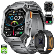 Load image into Gallery viewer, LIGE Smart Watch with 1000 mAh Battery, 2.13" AMOLED Full Touch Screen Military Smart Watches for Men with Make/Answer Call/110 Sports Modes/5ATM Waterproof Watch/Sleep Monitor, iOS Android_1

