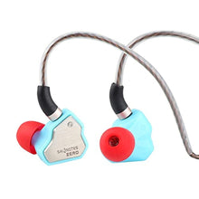 Load image into Gallery viewer, Linsoul 7Hz Salnotes Zero HiFi 10mm Dynamic Driver in-Ear Earphone IEM with Metal Composite Diaphragm Stainless Steel Faceplate Detachable 2Pin OFC Cable (Blue, Without Mic)_1
