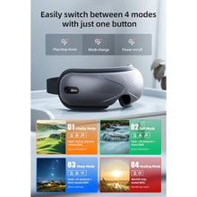 Load image into Gallery viewer, llano Eye Massager with Heat, Heated Eye Mask with Music,Foldable Eye Care Face Eye Massager for Relax Eye Strain Dark Circle Dry Eye, Birthday Holidays Gifts for Women/Men (Grey)_934

