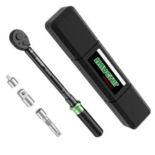 Load image into Gallery viewer, LLAVETOR 3/8 Inch Pound Torque Wrench, 3/8 Drive Torque Wrench, 3.69-44.25 ft.lb, 3% Accuracy, Dual-Direction, 72 Tooth, Black_1
