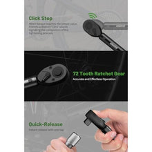 Load image into Gallery viewer, LLAVETOR 3/8" Torque Wrench Set, Adjustable Click Torque Wrench 3.69-44.25 ft.lb, Inch Pound Torque, Black_5366
