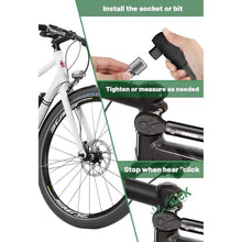 Load image into Gallery viewer, LLAVETOR 37pcs Bike Torque Wrench Set, Inch Pound Torque Wrench 1/4 Inch Drive, Bike Tool Kit, Bike Torque Wrench Set 4-20Ft.lb(5.4-27.2N.m) Pro Bicycle Tool Kit, Black_5343
