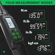 Load image into Gallery viewer, LLAVETOR Digital Torque Wrench 1/2 Drive, 5-99.5 ft-lbs, for Bicycle Moto&amp;Car Maintenance, ChromeVanadiumSteel_5446
