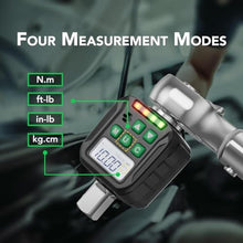 Load image into Gallery viewer, LLAVETOR Digital Torque Wrench Adapter Set 1/2" Drive,Electric Wrenches,Snap on Digital Inch Pound Torque Wrench,1/4",3/8" Torque Adapter for Car,Motorcycle &amp; Automotive (7.4-147.5 Ft-lb/10-200 Nm), Chrome_6401
