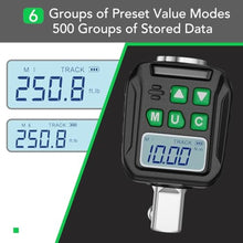 Load image into Gallery viewer, LLAVETOR Digital Torque Wrench Adapter Set 1/2" Drive,Electric Wrenches,Snap on Digital Inch Pound Torque Wrench,1/4",3/8" Torque Adapter for Car,Motorcycle &amp; Automotive (5-99.5 Ft-lb/6.75-135 Nm), Brushed_6261
