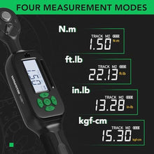 Load image into Gallery viewer, LLAVETOR Mini Torque Wrench Digital - 1/4-Inch Drive with Buzzer &amp; LED, 13.2-265.5in.lb, High Precision Electronic Tool for Bike Repairs, Calibrated for Superior Performance_4
