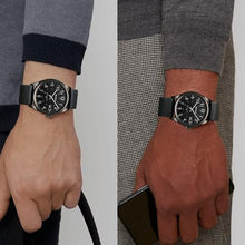 Load image into Gallery viewer, LN LENQIN Mens Watches Analog Quartz Sports Unisex Watch 30M Waterproof Nurse Watches for Men Women Nurse Medical Professionals-Military Time with Second Hand Glowing Easy to Read Dial Wrist Watch, ARAllBlack_1036
