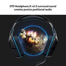 Load image into Gallery viewer, Logitech G432 Wired Gaming Headset, 7.1 Surround Sound, DTS Headphone:X 2.0, 50 mm Audio Drivers, USB and 3.5 mm Jack, Flip-to-Mute Mic, PC, Black, BlackBlue_858
