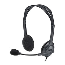 Load image into Gallery viewer, Logitech H111 Wired Headset Stereo Headphones - Black_5339
