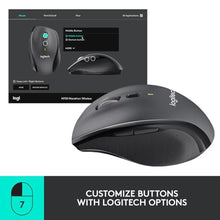 Load image into Gallery viewer, Logitech M705 Marathon Wireless Mouse, Gaming Mouse Wireless, 2.4 GHz USB-A Receiver, 5-Programmable Buttons, 3-Year Battery, PC, Mac, Laptop, Chromebook - Black_1490
