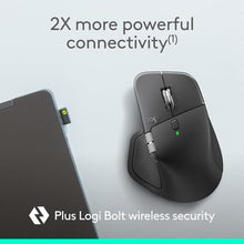 Load image into Gallery viewer, Logitech MX Master 4 for Business, Wireless Mouse with Quiet Clicks, 8K DPI, MagSpeed Scrolling, Logi Bolt Receiver, Bluetooth, Actions Ring, Haptics, USB-C Charging Graphite_1187

